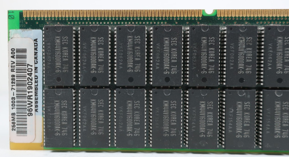 HP Compaq NetServer Memory 4x 256MB – 32M x 72E EDO ECC 60ns 3.3V – #1003-71289