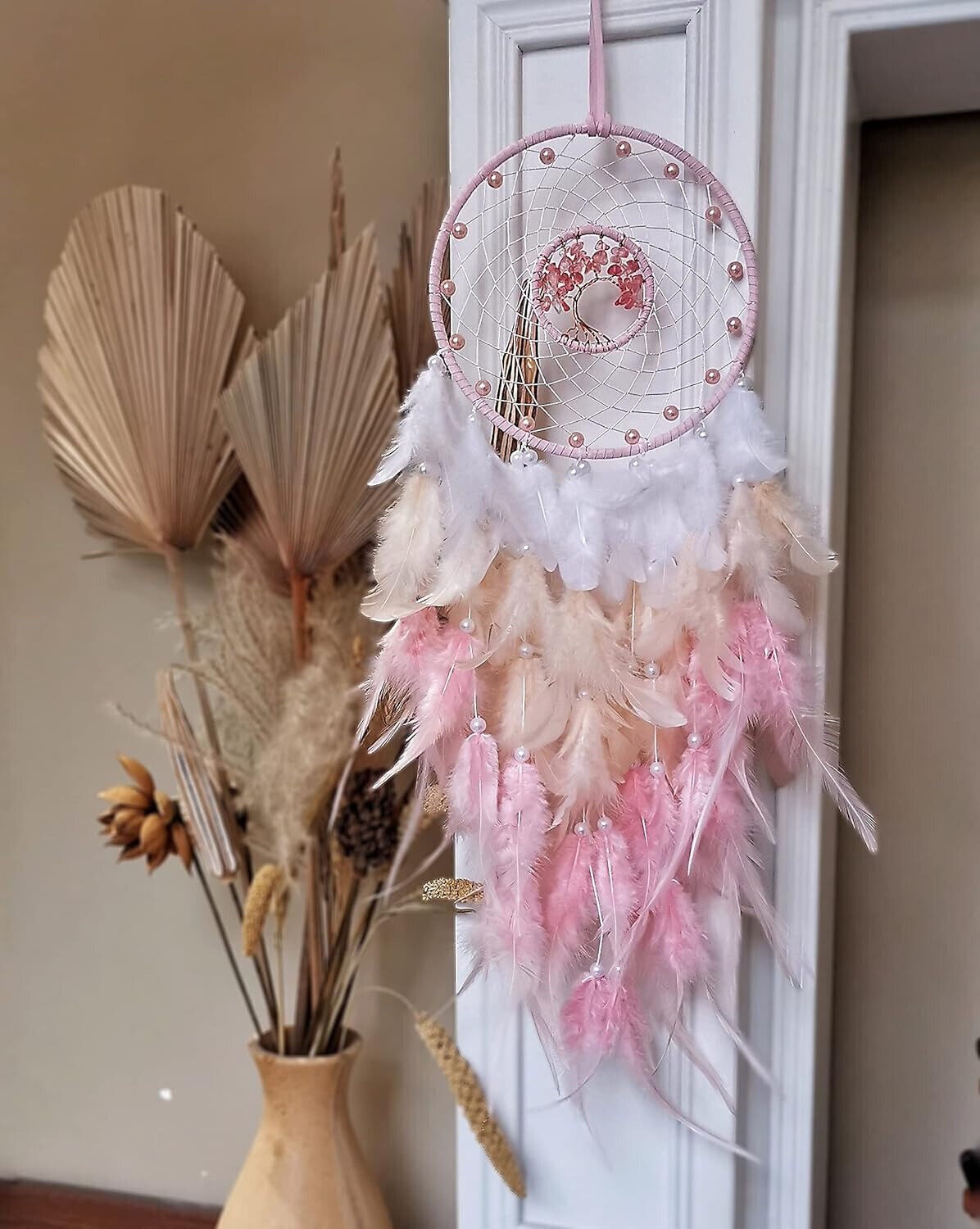 Tree of Life Handmade Dream Catcher Feather Hanging Dreamcatcher Home Wall Decor