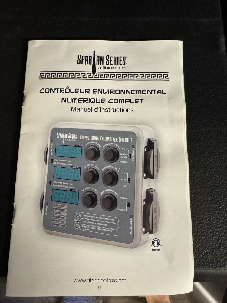 Titan Controls Spartan Series Complete Digital Environmental Controller (Tempera