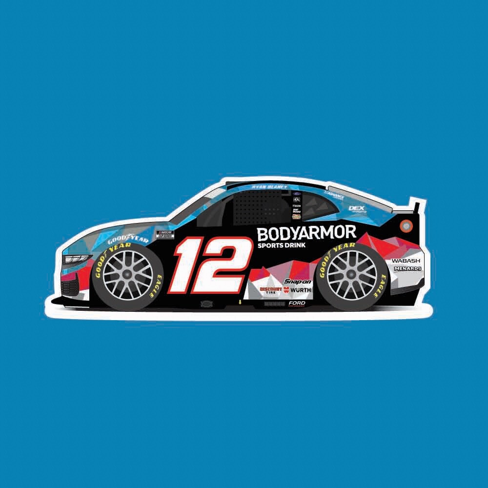 2025 NASCAR Ryan Blaney Body Armor Chill Sticker