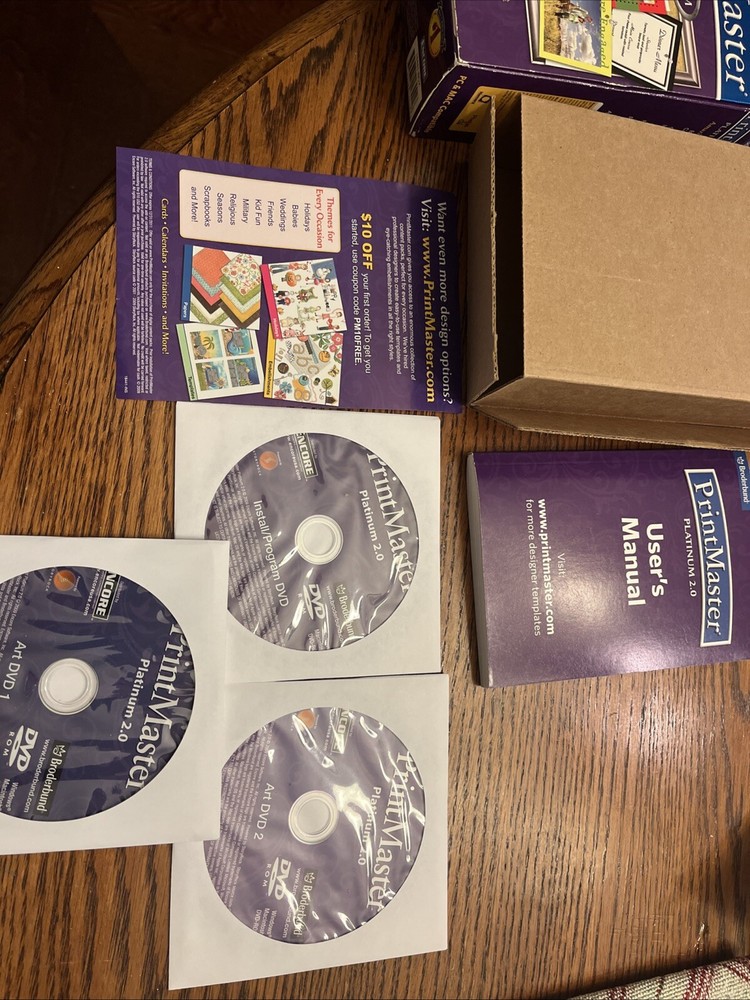 Print Master Platinum 2.0, PC And Mac Compatible, Broderbund