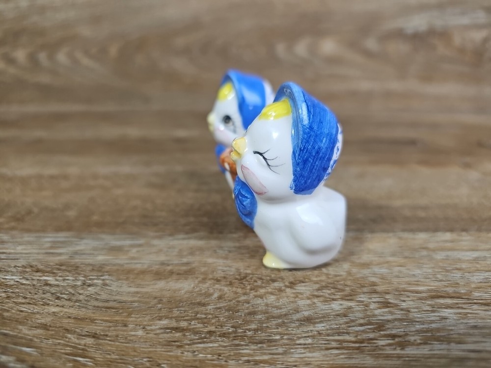 Vintage 2 Chicks With A Basket Toothpick Holder (Read)