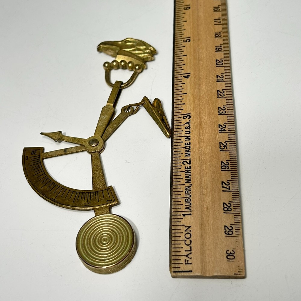 Pendulum Pocket Letter Scale Postal Scale Post Office Collectible Eagle
