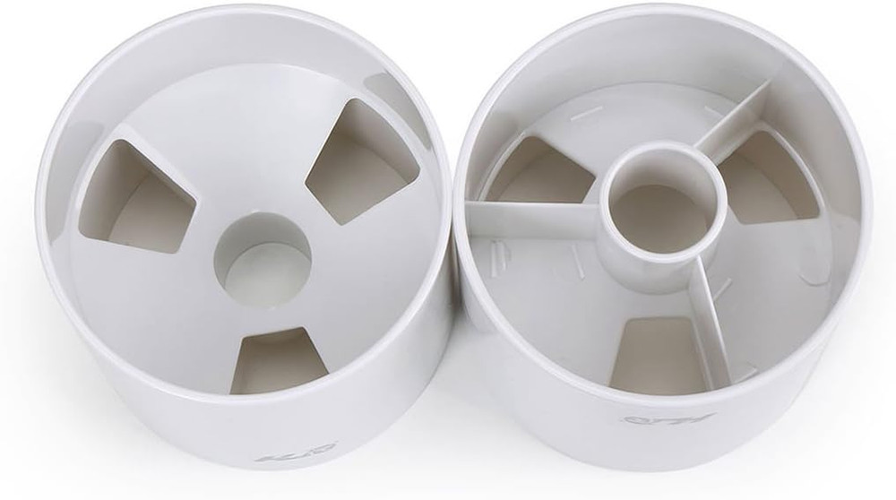 4" Practice Green Golf Cup - Bright White Plastic 2pcs