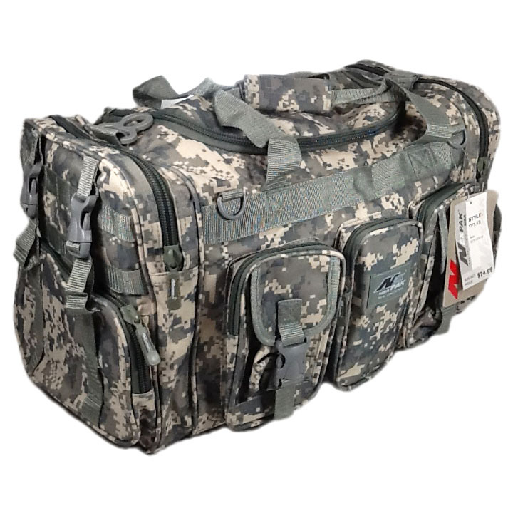 22" 2600 cu. in. NexPak Tactical Duffel Range Bag TF122 BK BLACK