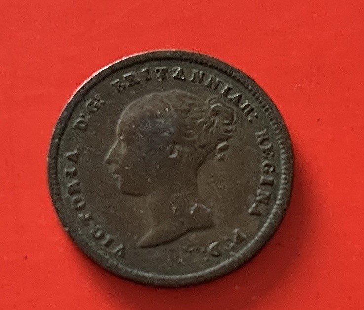 1844 Great Britain Half Farthing coin