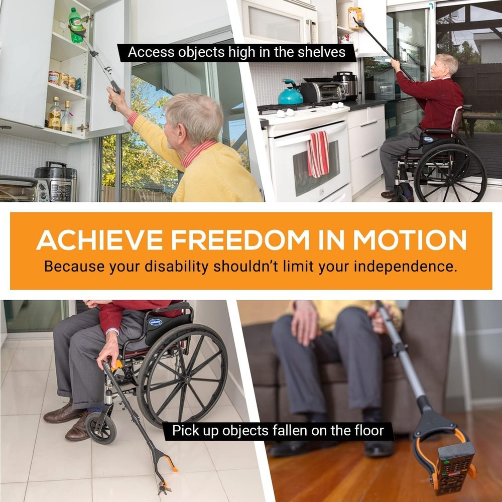 Foldable 43" Grabber Reacher Tool for Elderly