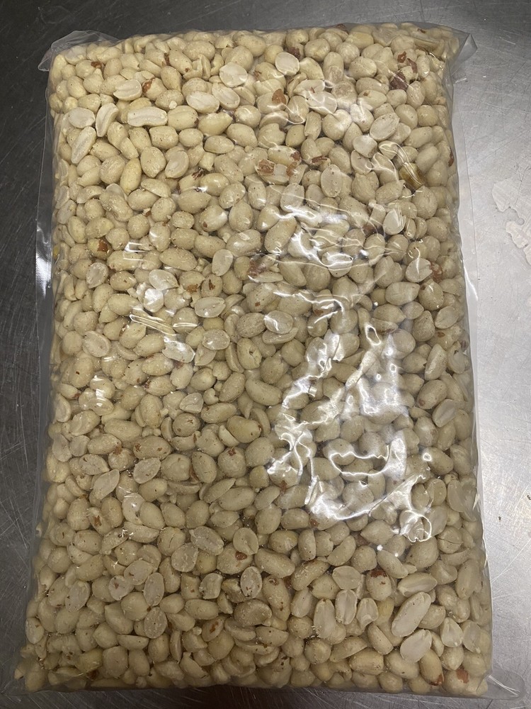 5 LB Bag Raw Blanched Peanut Kernels ~ Unsalted /Unroasted.