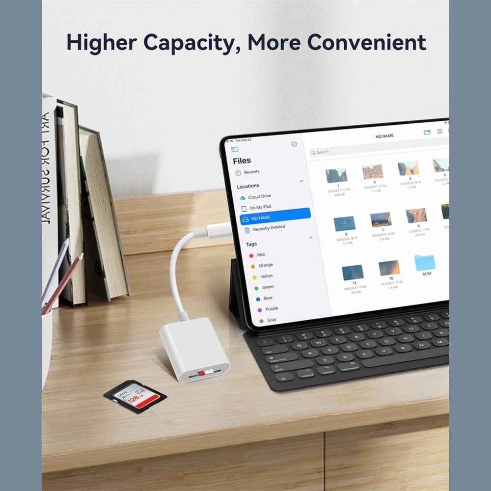 USB C SD Card Reader for Iphone 15 16/Ipad/Macbook/Mac,Type C Memory Trail Camer