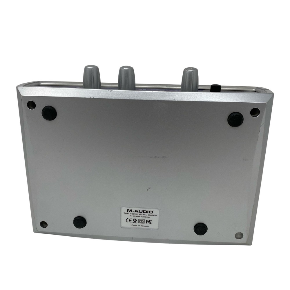 M-Audio MobilePre USB Audio Interface Silver Mobile Recording Preamp