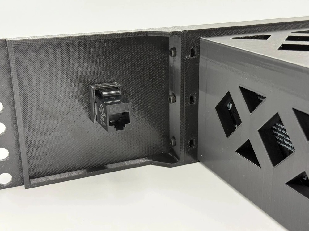 Spectrum Modem 2U 19 inch Rack Mount includes keystone jack