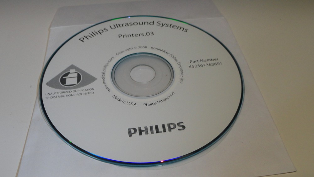 BB2: Philips Ultrasound Printers.03 453561363691 CD Software