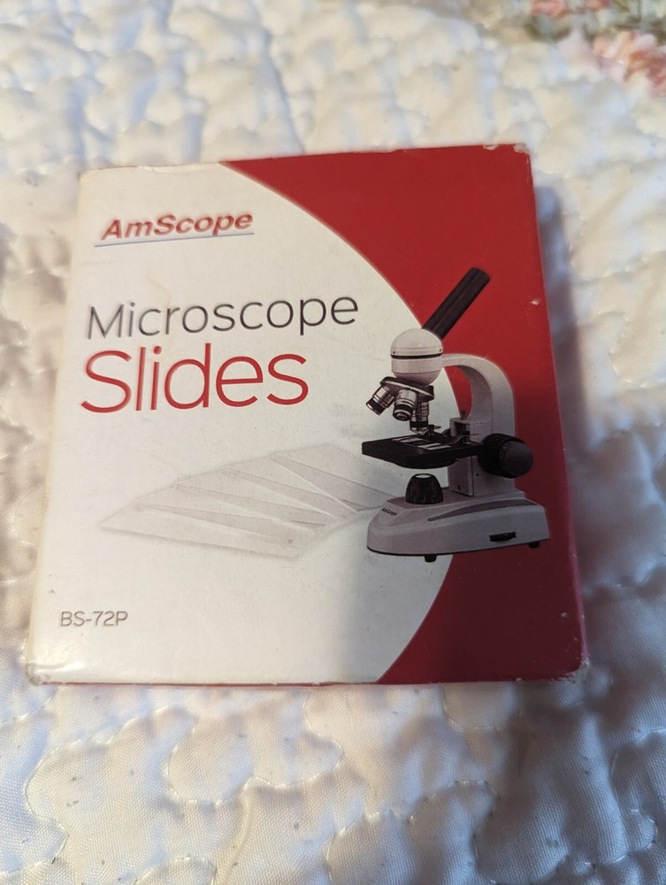 AmScope 70 Pre-Cleaned Blank Microscope Slides 25.4mm x 76.2 mm.