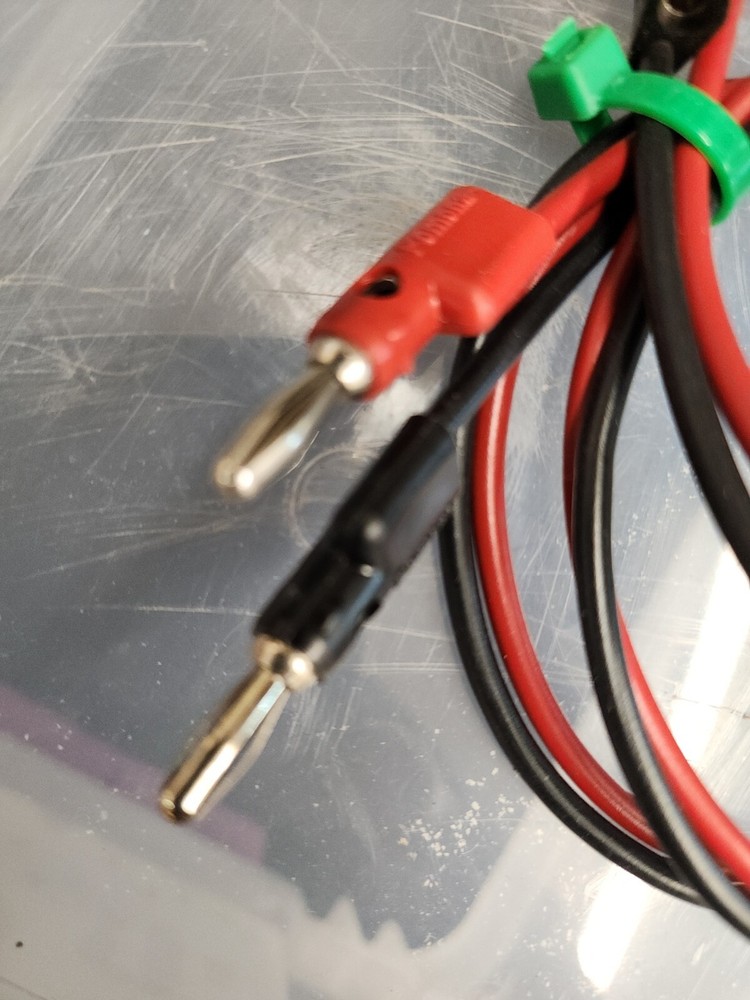 1 black 1 Red 38" Pomona B-60-2 Banana Plug Patch Cord, Stackable