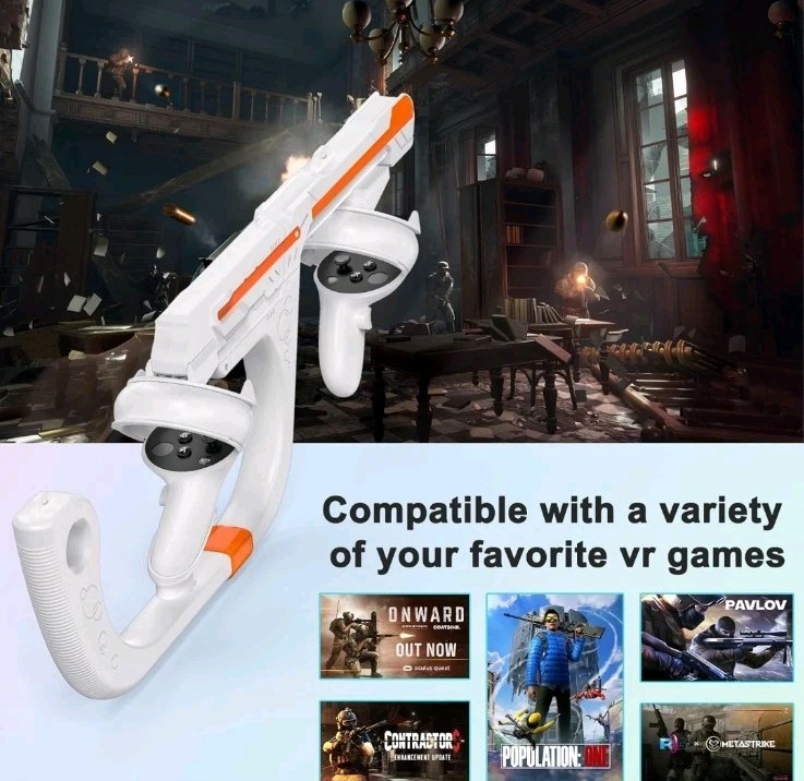 HUIUKE VR Controllers Holding Game Accessories for Meta Quest 2