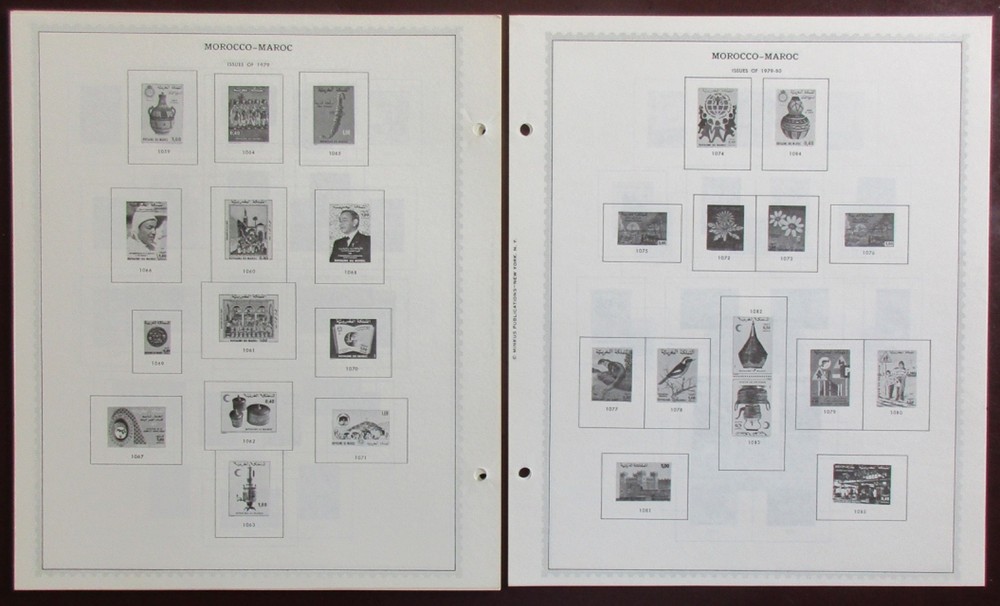 Morocco: Clean Set of Unused Minkus Supreme Global Pages to 1983