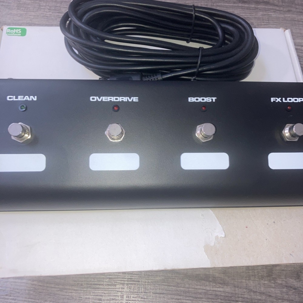 Randall  4 Button  Amplifier Pedal  Cable Included Clean overdrive Boost FX Loop