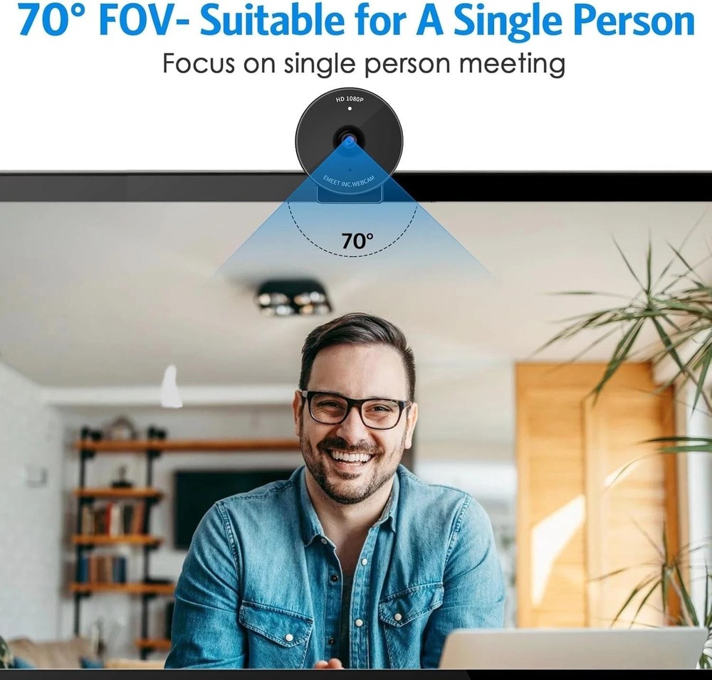 High-Definition C950 Webcam with Built-In Microphone & Auto Light Correction