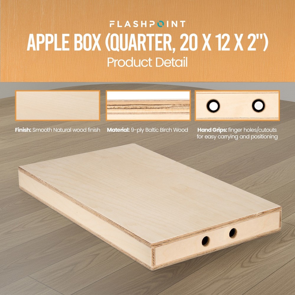 Flashpoint Apple Box (Quarter, 20 x 12 x 2")