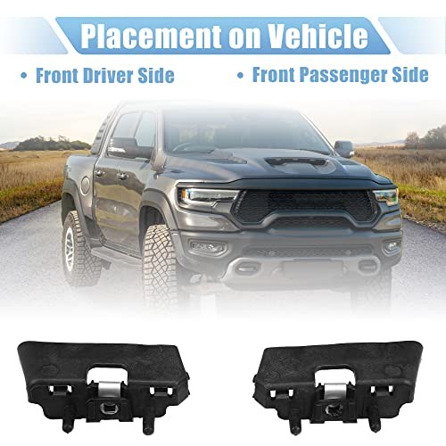 1 Pair Front Bumper Mounting Support Bracket for Dodge for Ram 1500 2009-2020