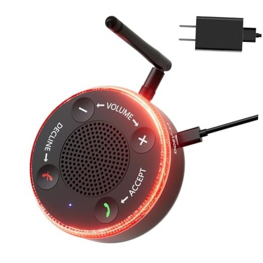 Cell Phone Ringer, Amplifier & Flasher 164ft Bluetooth Range, 116dB External