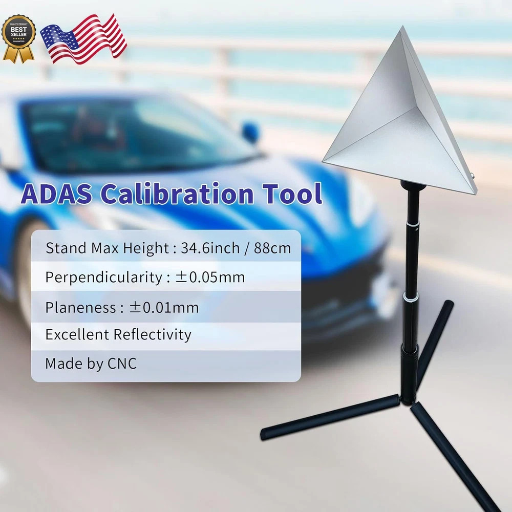 Radar Aiming Corner Reflector Target ADAS Calibration Tool with Stand,ADAS Ca...