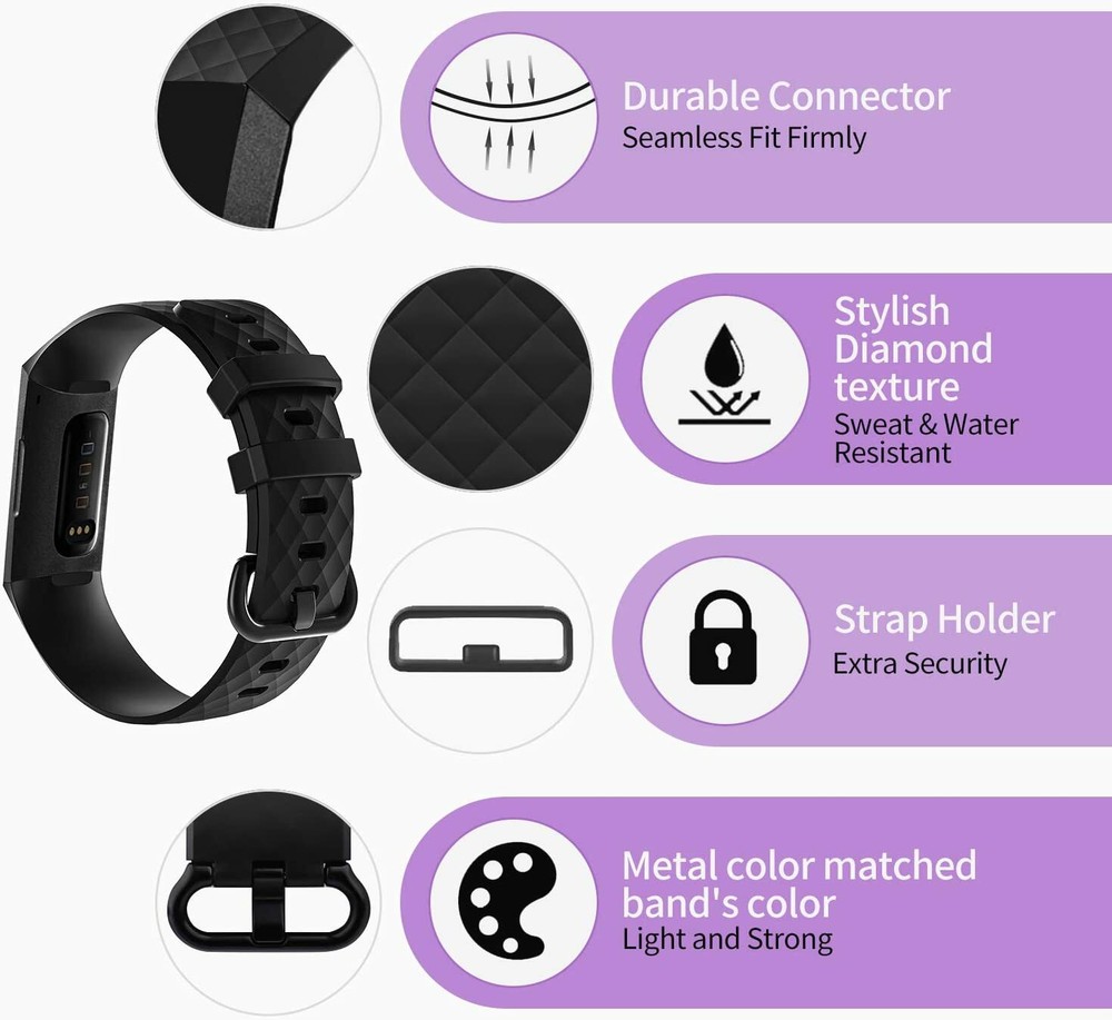 Bands Compatible with Fitbit Charge 4 Fitbit Charge 3 Fitbit Charge 3 SE
