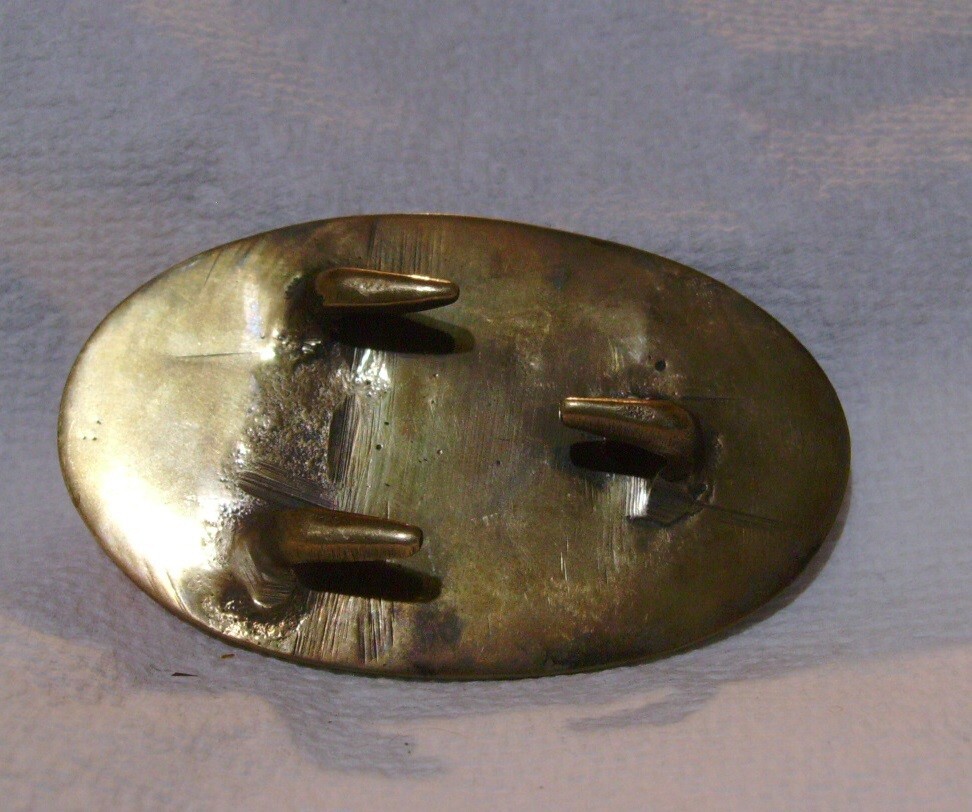 Civil War Belt Buckle Confederate States CS Brass Free Shipping