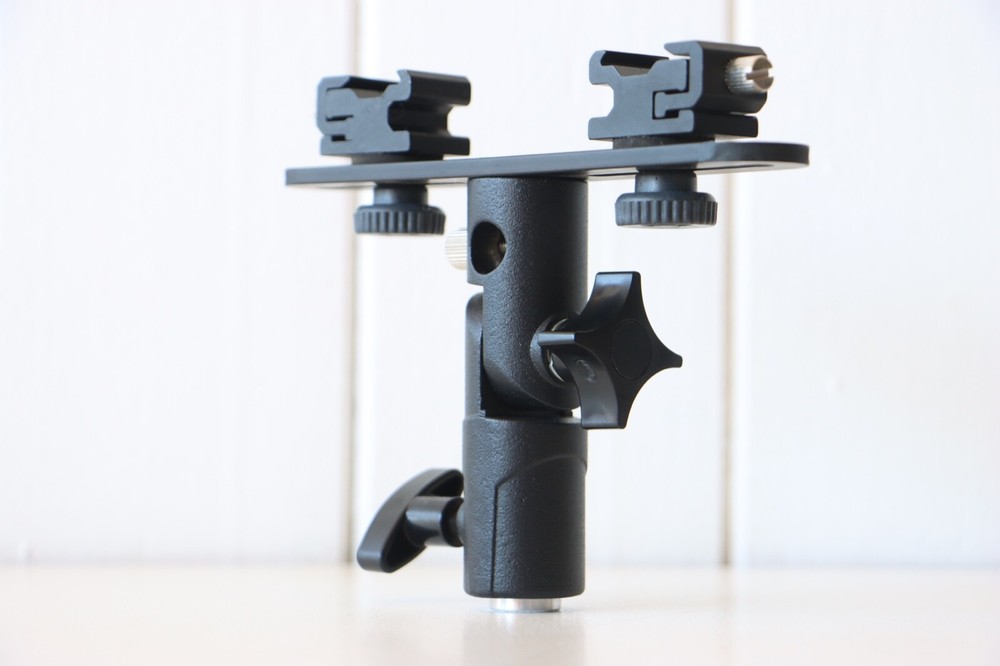 Dual Flash / Audio DSLR mount / bracket
