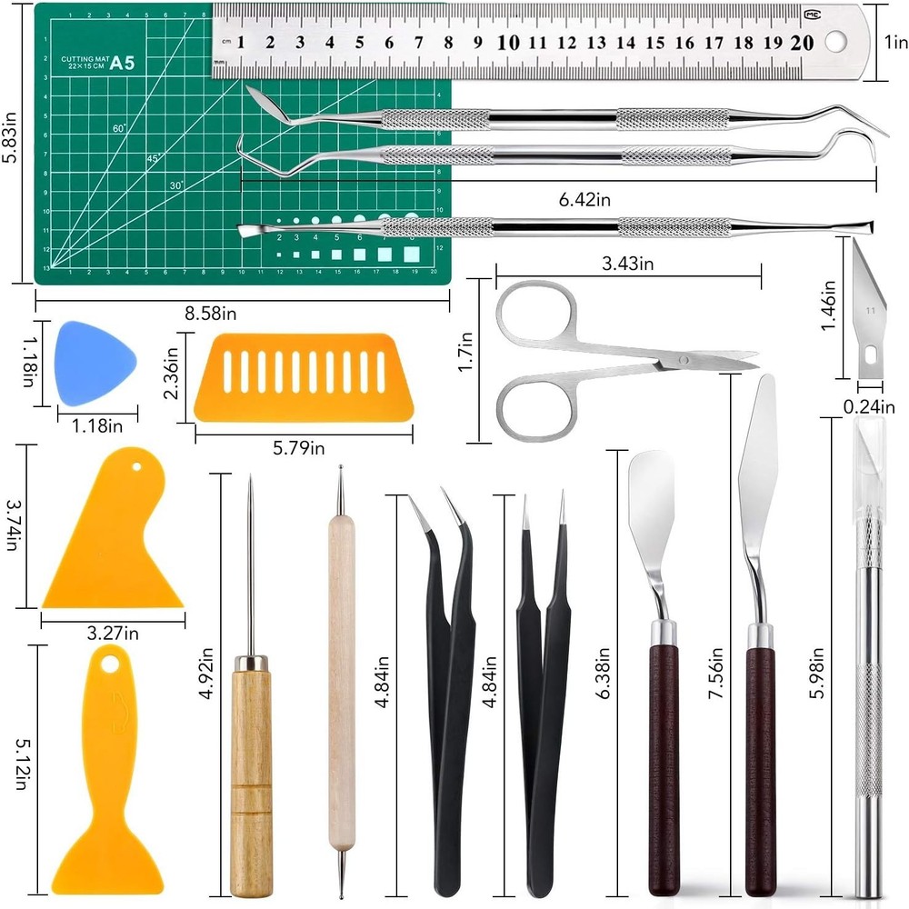 PCS Precision Craft Tools Set Vinyl Weeding Tools Kit for Weeding Vinyl, DIY ...