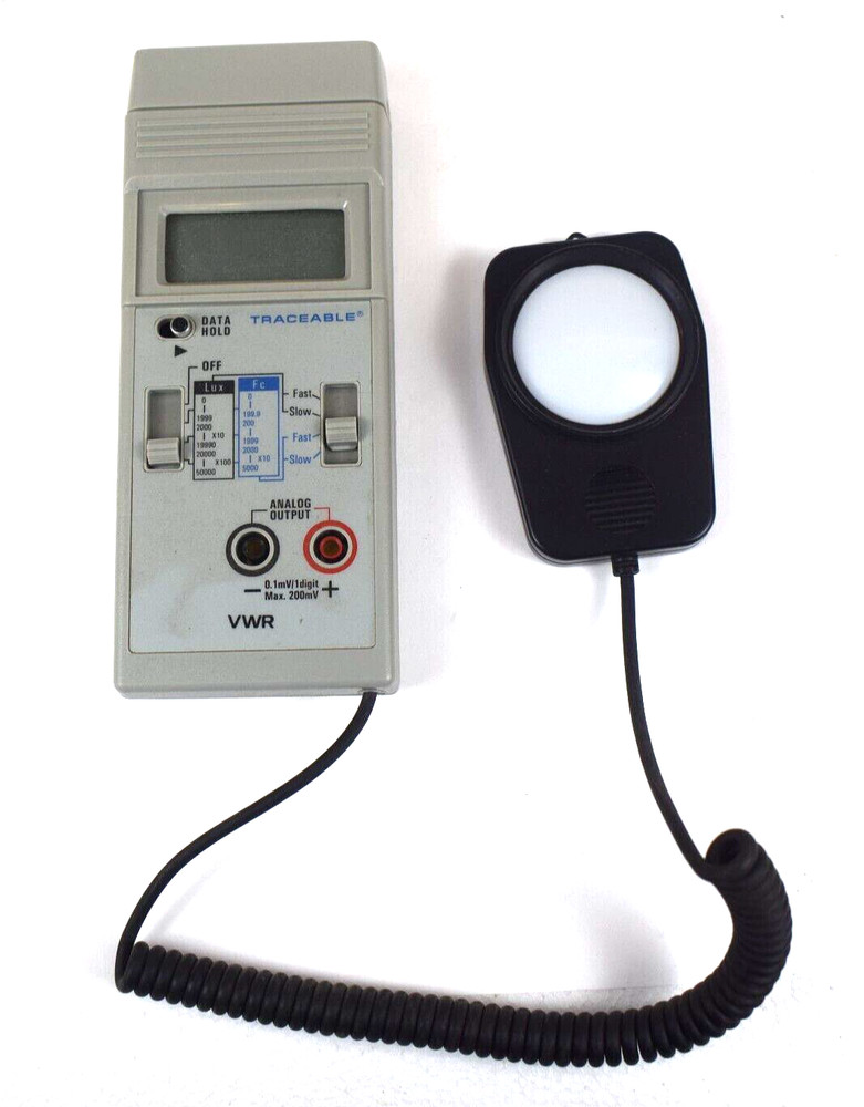VWR Scientific Dual Range Light Meter 62344-944 Traceable