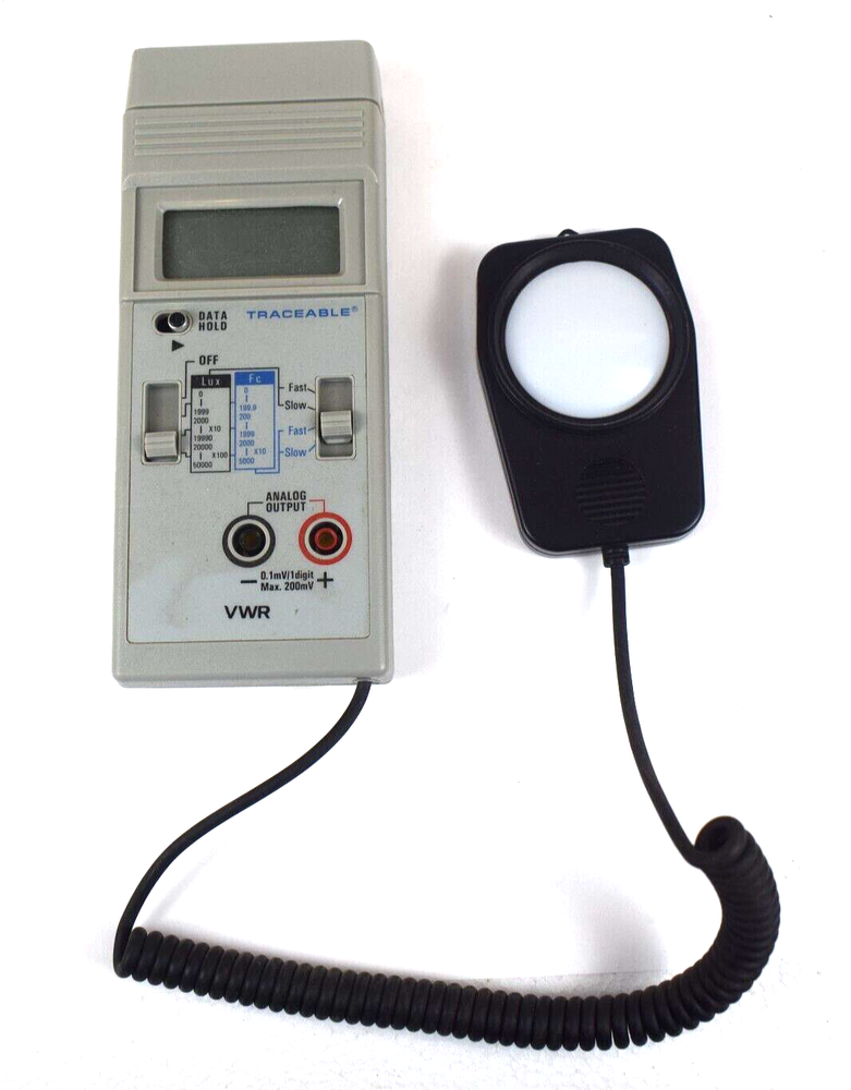 VWR Scientific Dual Range Light Meter 62344-944 Traceable