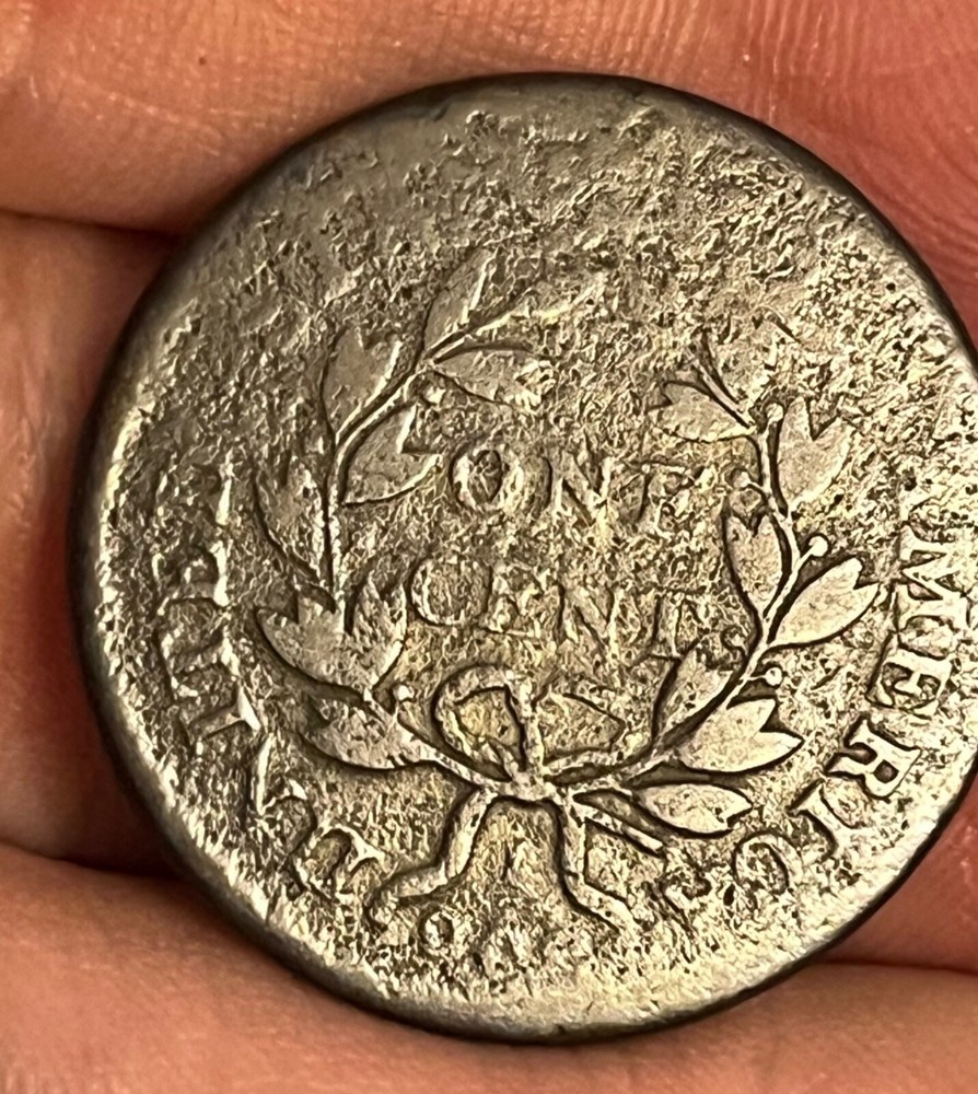 1801 Large cent w: 3 errors reverse, About good + , nice !