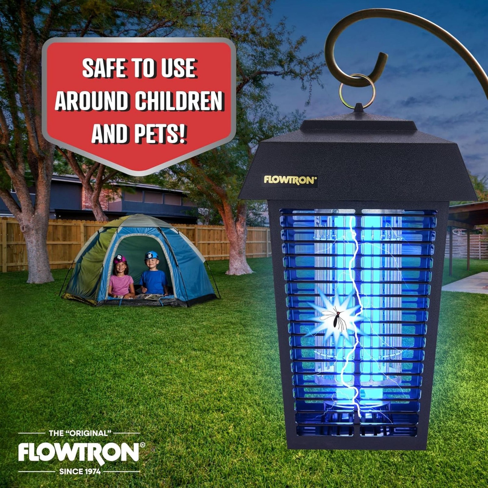 Flowtron Bug Zapper 1 Acre of Coverage w/ 40W Bulb & 5600V Killing Grid