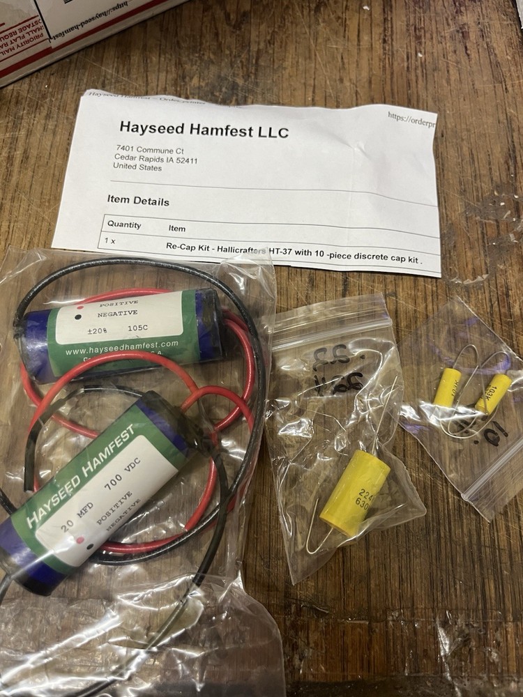 hallicrafters ht-37 partial recap kit