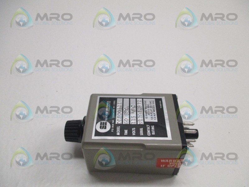 SYRACUSE ELECTRONICS DLR00311 TIME DELAY RELAY 60SEC. NSMP