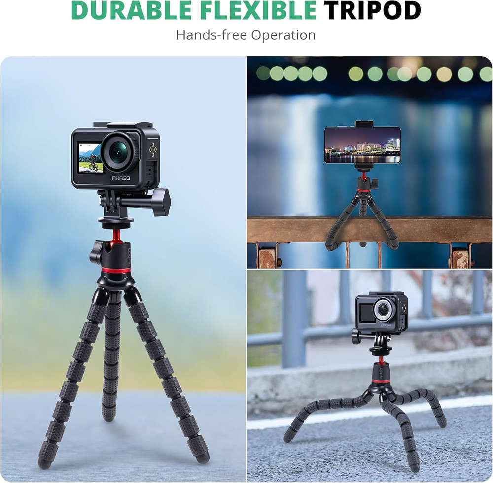 Action Camera Accessories Kit Compatible with Action Camera EK700...