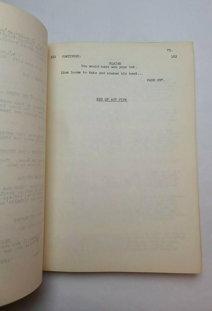 MOST WANTED / Elroy Schwartz 1976 Script, Robert Stack "The White Collar Killer"