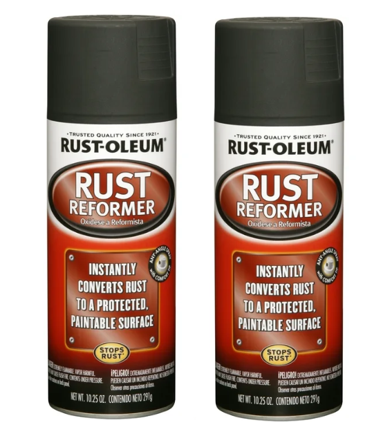 Rust-Oleum Stops Rust Converter Rust Reformer Spray Flat Black Finish 10.25 oz