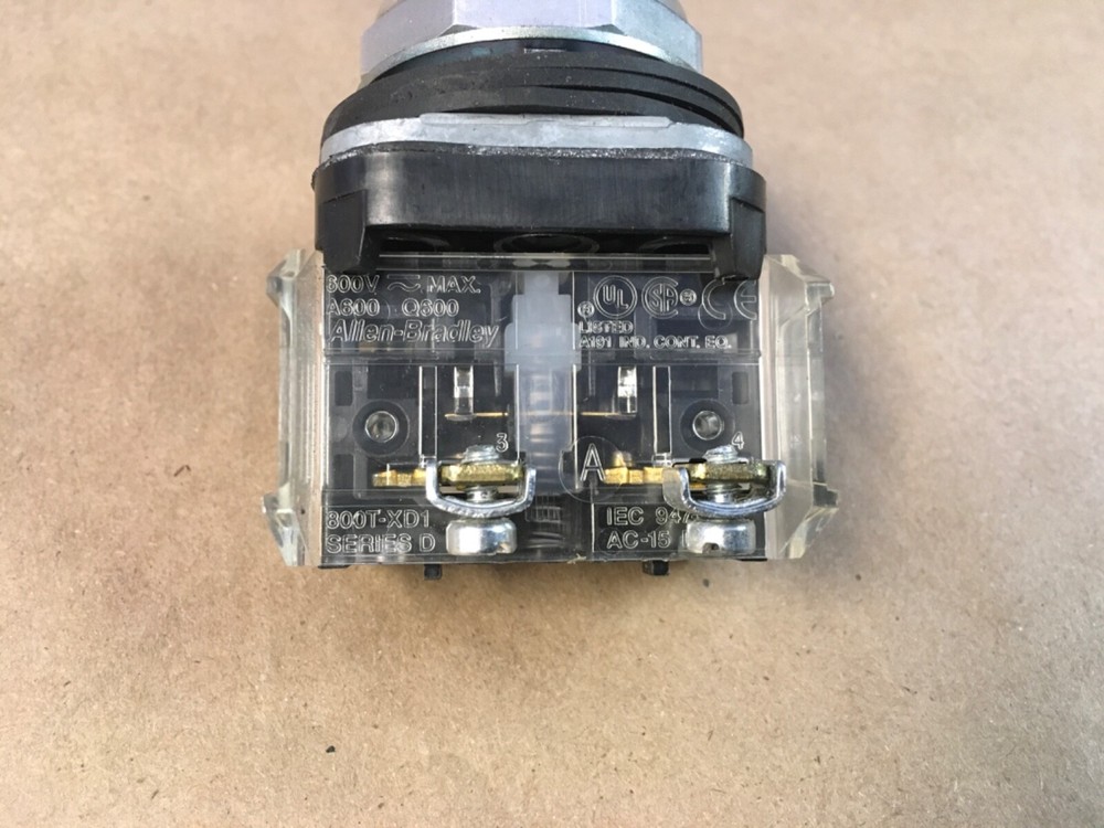 Allen Bradley 800T-A... Ser T Black Push Button (KB)