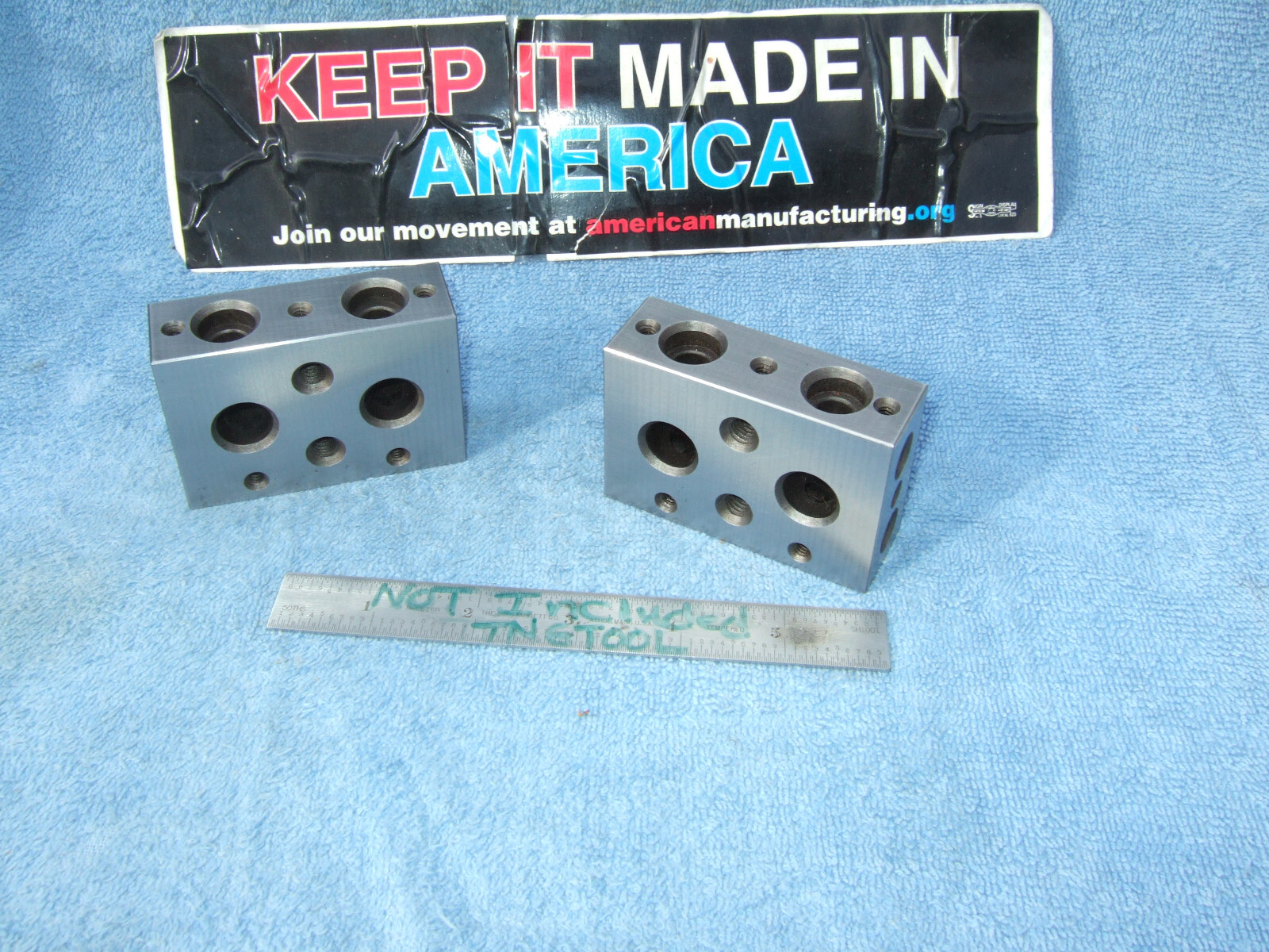 1-2-3 BLOCKS PARALLELS XLNT TOOLMAKER MACHINIST INSPECTION GRIND MILL tapped JE