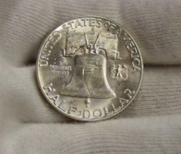 1948 D US Franklin Half 50c Nice Unc