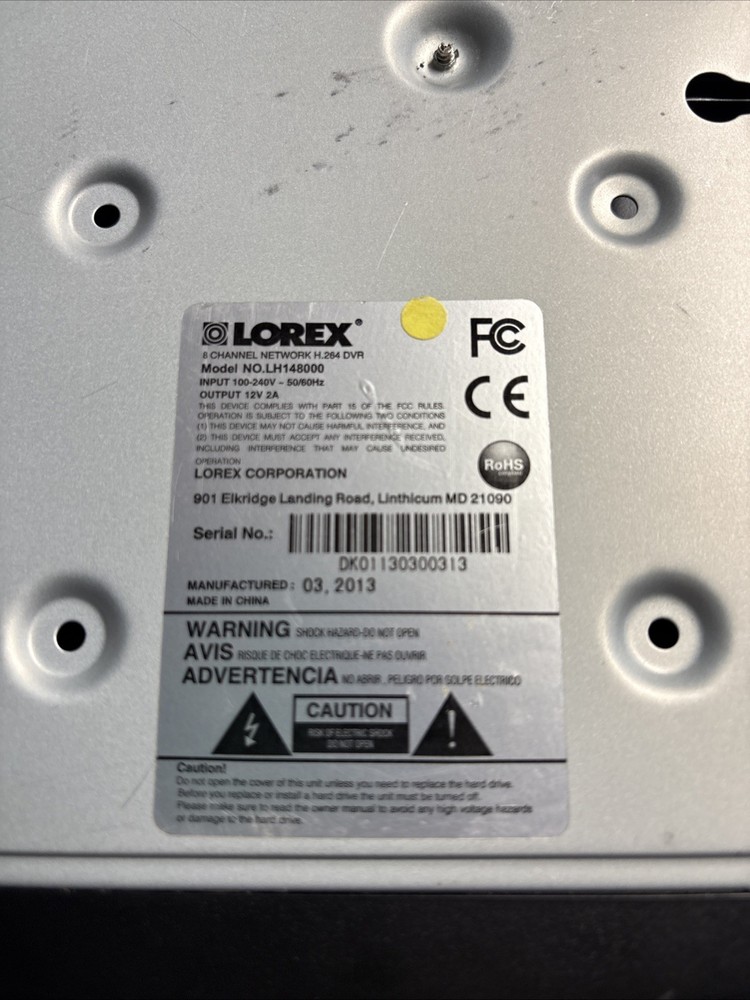 Lorex ECO3 960H Mod LH148000