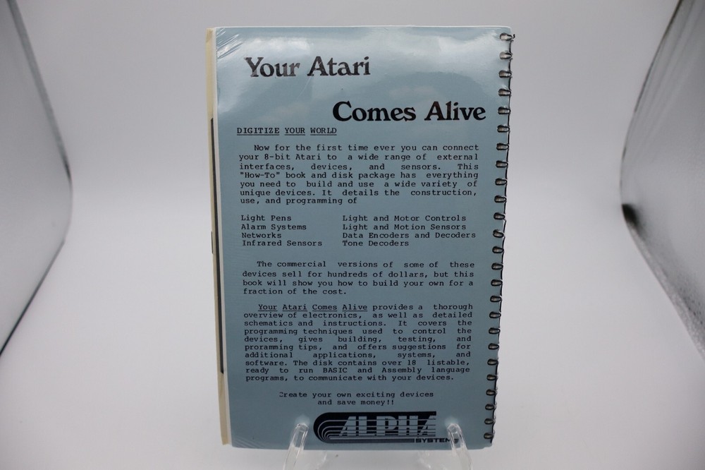 Your Atari Comes Alive Alpha Systems Software -- Brand New Sealed
