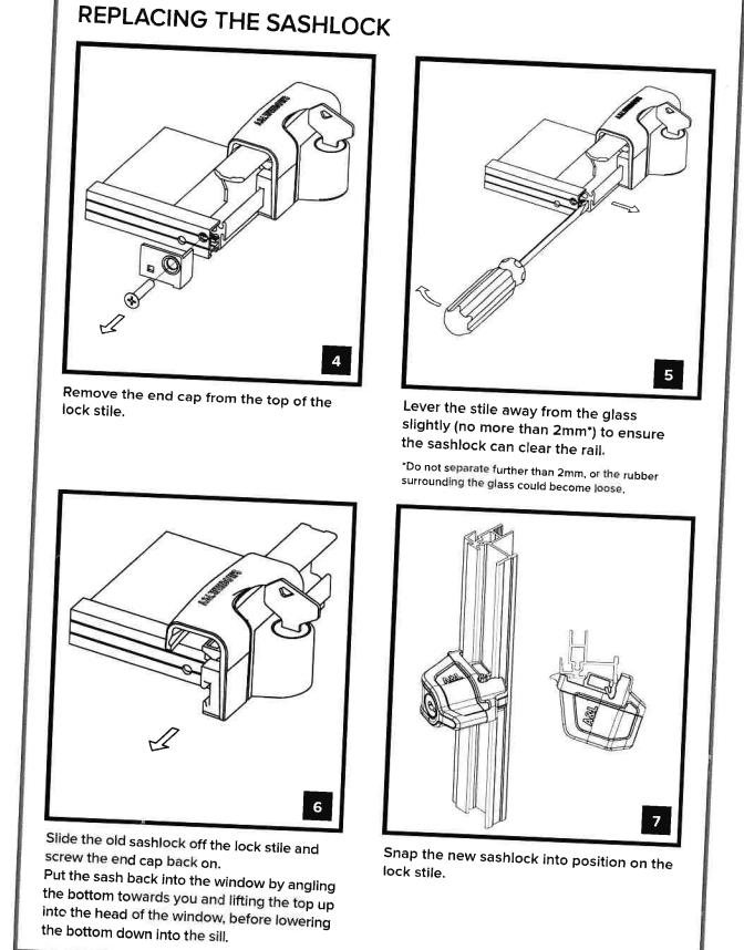 Window handle - suits A & L sliding windows handles QLD