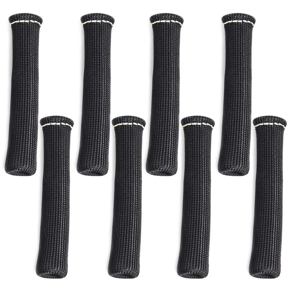 8X 1200° Spark Plug Wire Boots Protectors Sleeve Heat Shield Cover For SBC BBC\