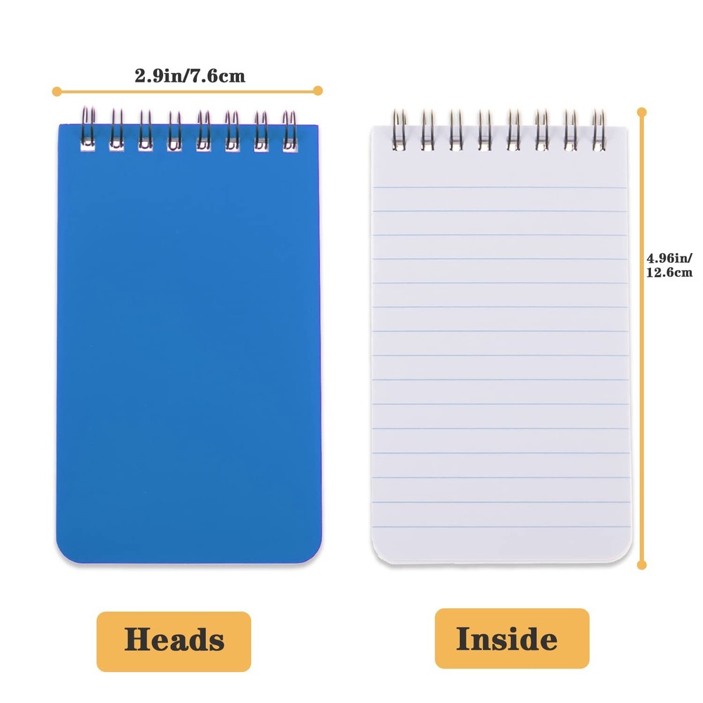 6pack Pocket Notebook Small Notepad Pocket Notepad Small Spiral Notebooks 3X5...