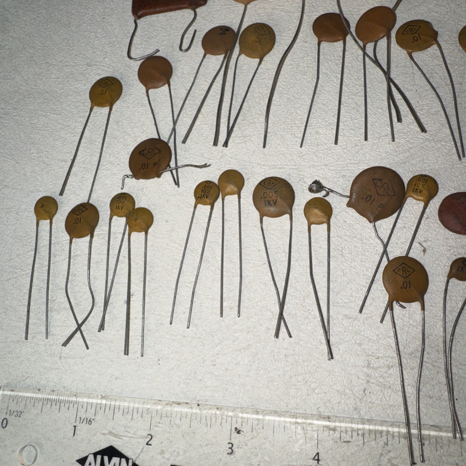 Assorted Lot of 100+ Ceramic Disc Capacitors - Variety Values, Power & Brands