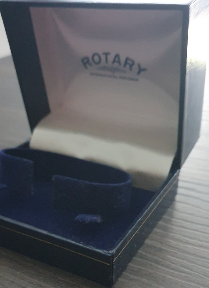 ROTARY WATCH PRESENTATION BOX - BLUE - BOX ONLY - REPLACEMENT GIFT BOX