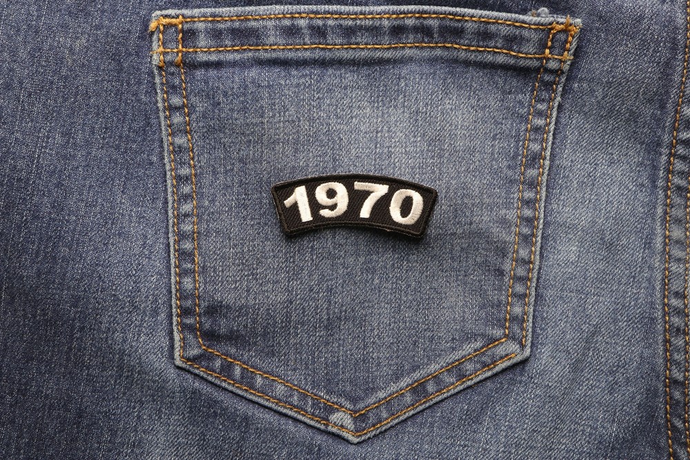 1970 Year Patch- 2.2x0.75 inch - P4927